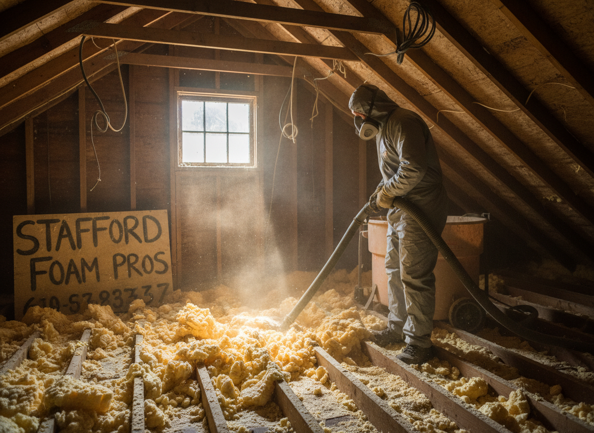 Spray Foam Removal by TrueCoat Specialists in Stafford, Staffordshire
