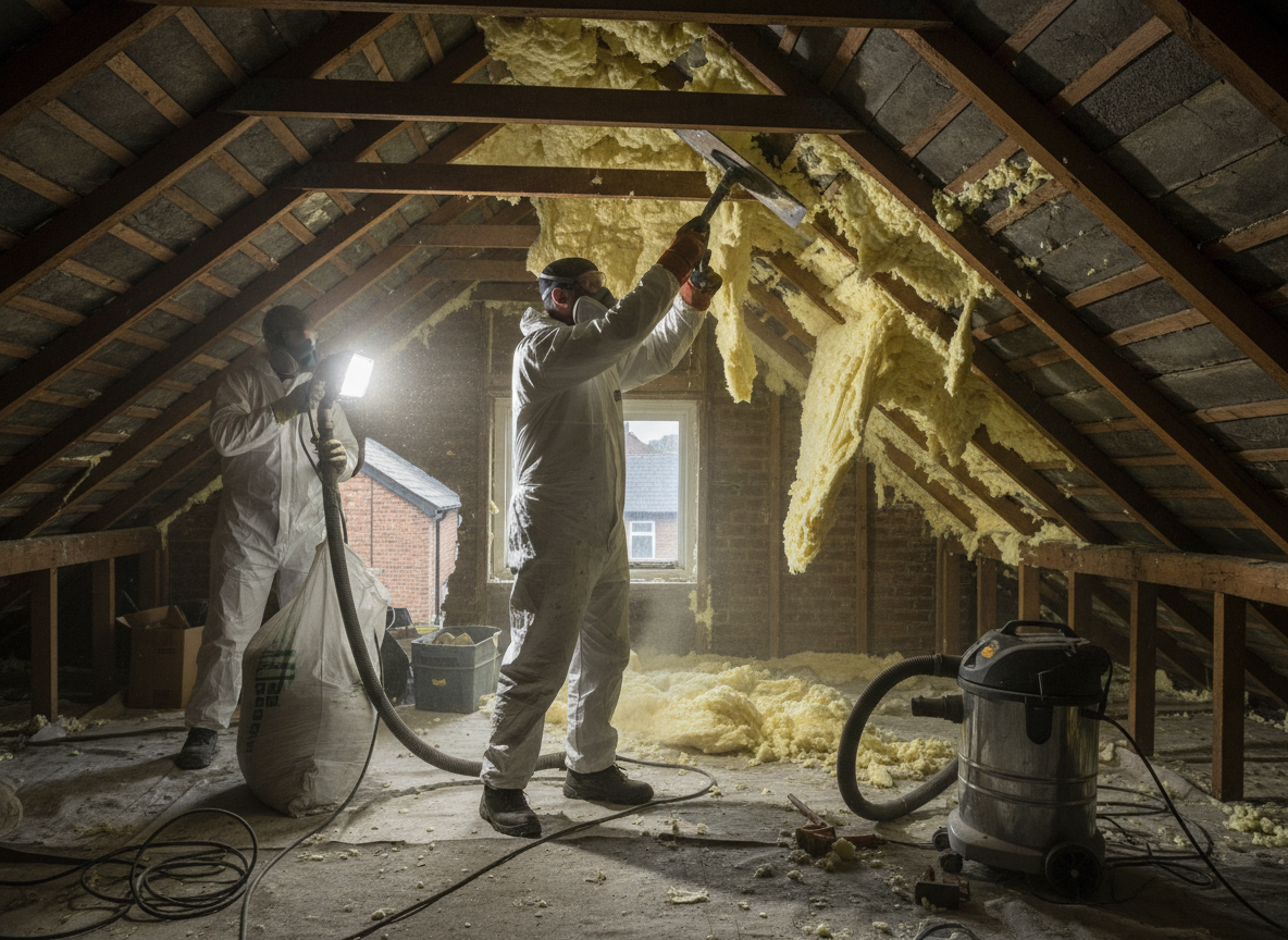 Spray Foam Removal in Uttoxeter, Staffordshire ST14