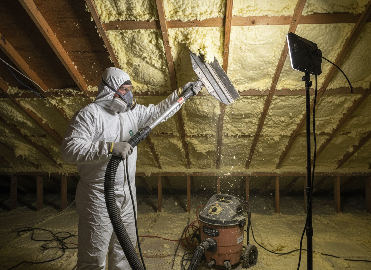 Spray Foam Removal in Rugeley